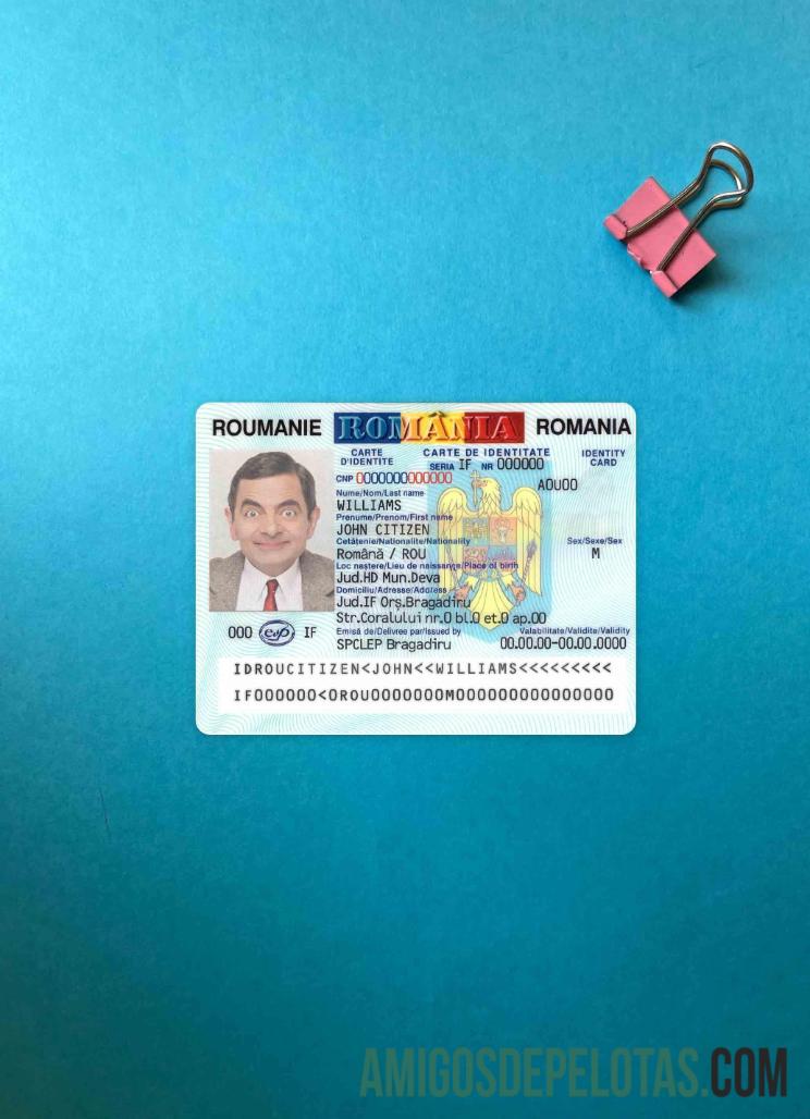 Romania ID And Updated olhar de foto frente exemplo